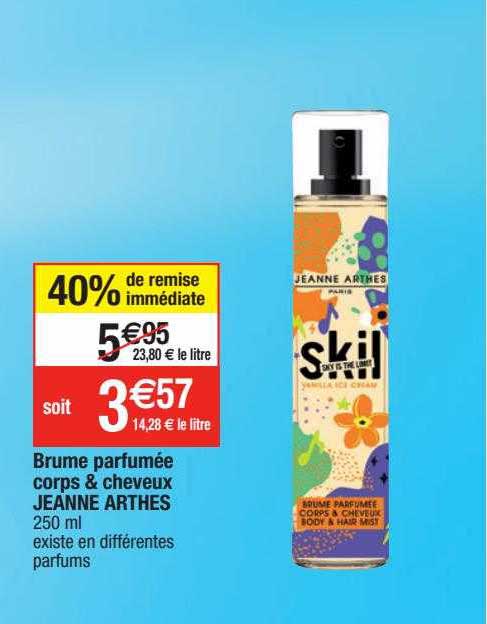 brume parfumée corps & cheveux jeanne arthes