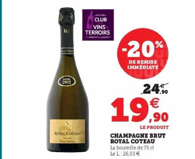 champagne brut royal côteau