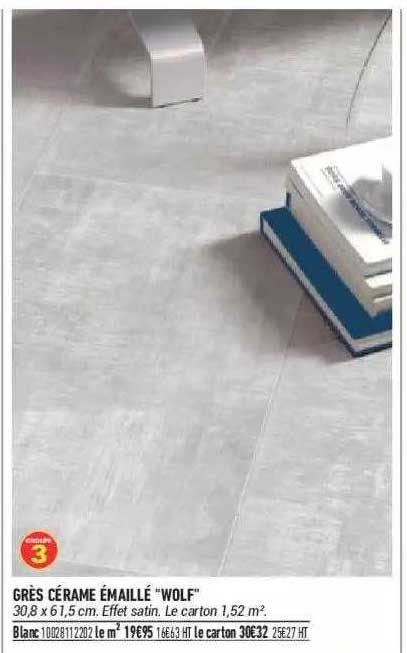 Grès Cérame émaillé "wolf"