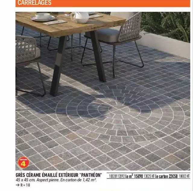 Grès Cérame émaillé Extérieur "panthéon"