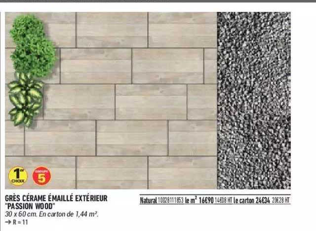 grès cérame émaillé extérieur "passion wood"