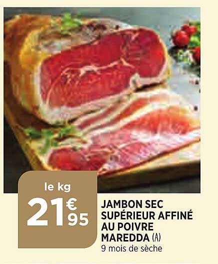 Jambon Sec Supérieur Affiné Au Poivre Maredda