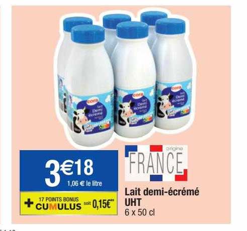 lait demi-écrémé uht