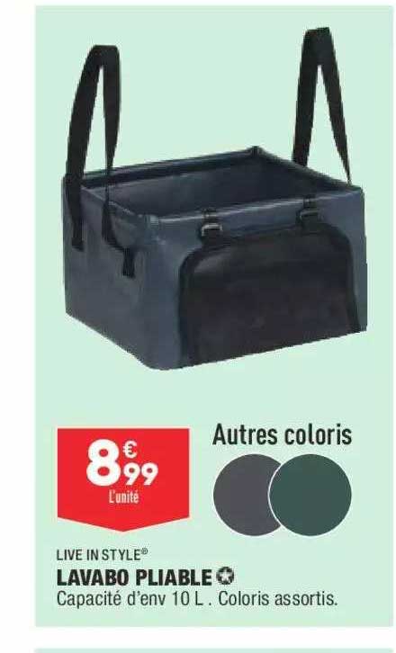 lavabo pliable live in style