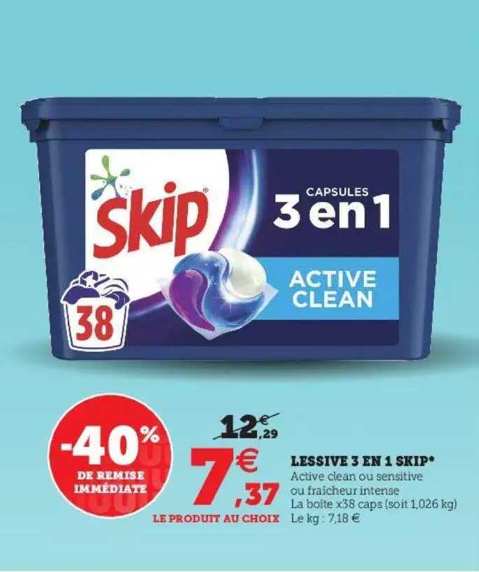 Lessive 3 En 1 Skip