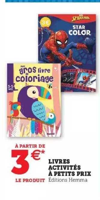 livres activités à petits pris