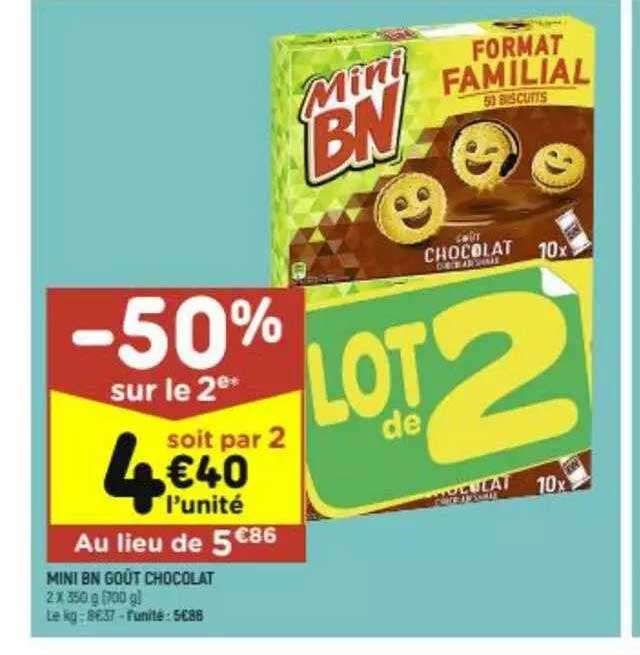 Mini Bn Goût Chocolat