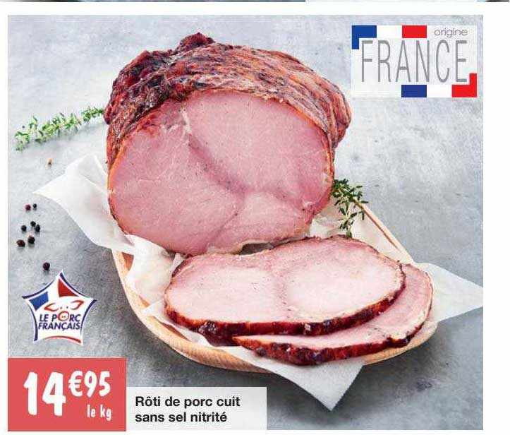 Rôti De Porc Cuit Sans Sel Nitrité