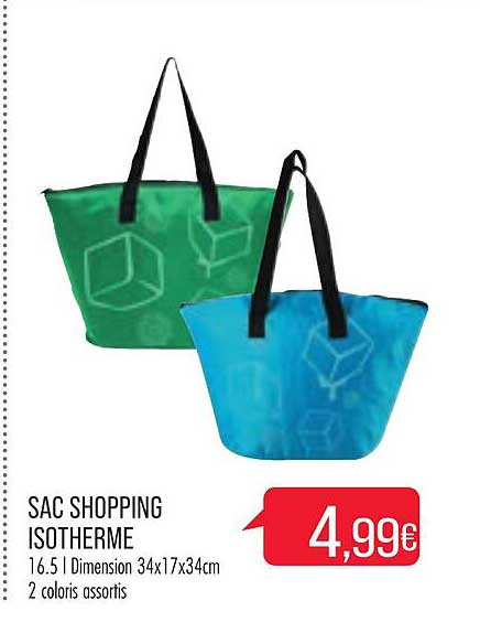 sac shopping isotherme
