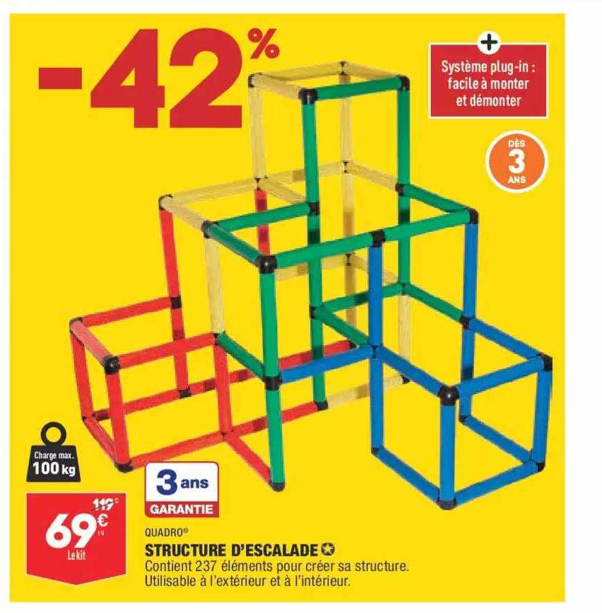 structure d'escalade quadro