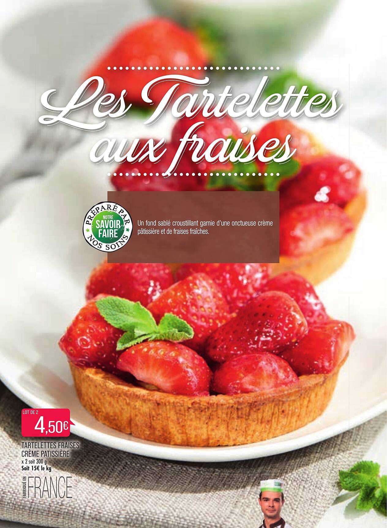 tartelettes fraises crème pâtissière