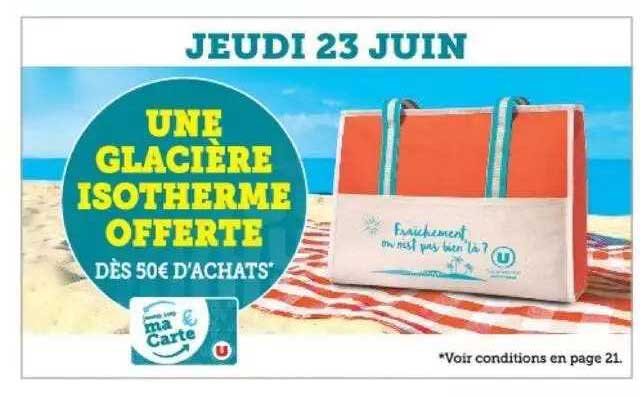 une glacière isotherme offerte