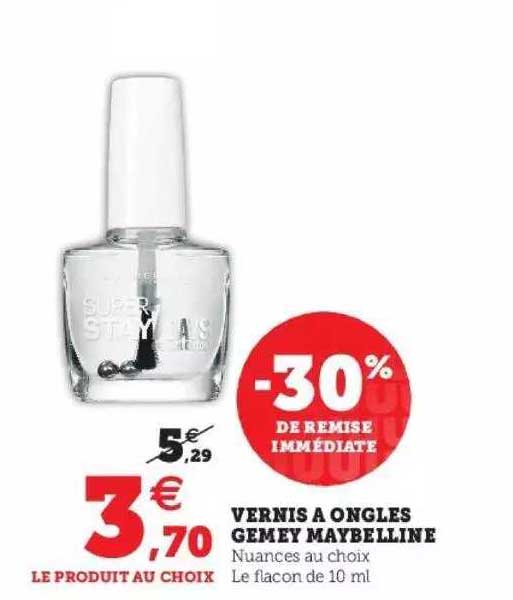 vernis à ongles gemey maybelline