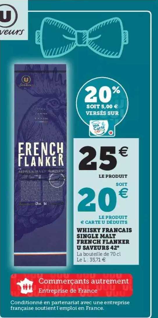 whisky français single malt french flanker u saveurs 42°