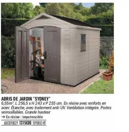 abris de jardin "sydney"