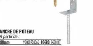 ancre de poteau
