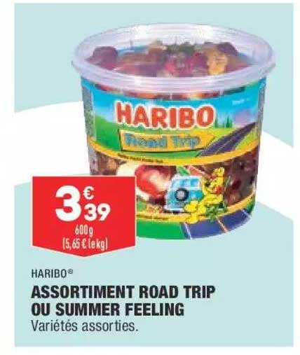 assortiment road trip ou summer feeling haribo