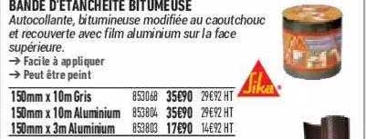 bande d'etancheite bitumeuse