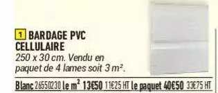 bardage pvc cellulaire