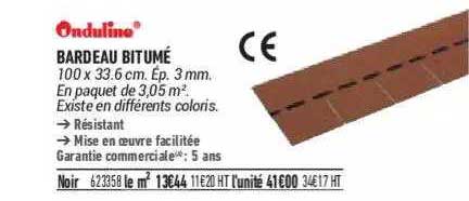 bardeau bitumé onduline