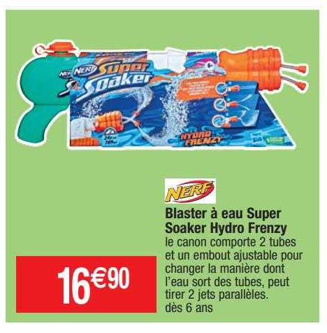 baster à eau super soaker hydro frenzy nerf