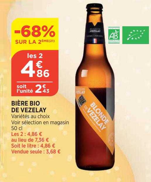 bière bio de vezelay