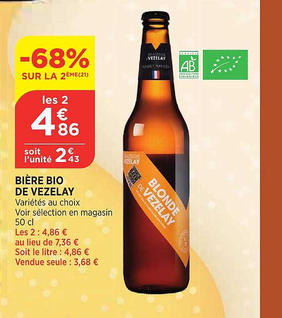 bière bio de vezelay