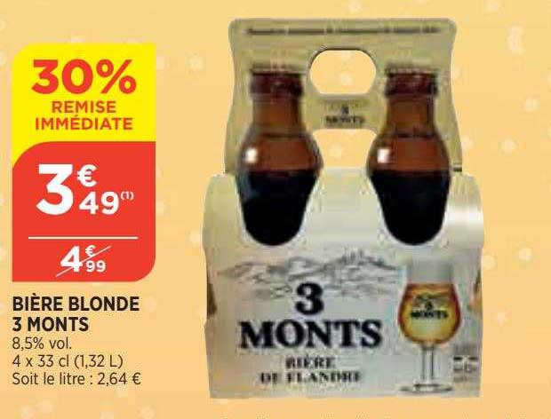 bière blonde 3 monts