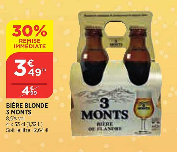 bière blonde 3 monts