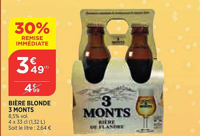 bière blonde 3 monts