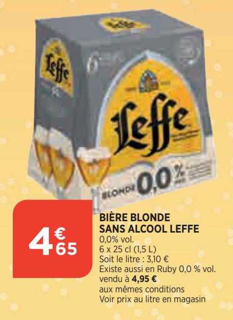 Bière Blonde Sans Alcool Leffe