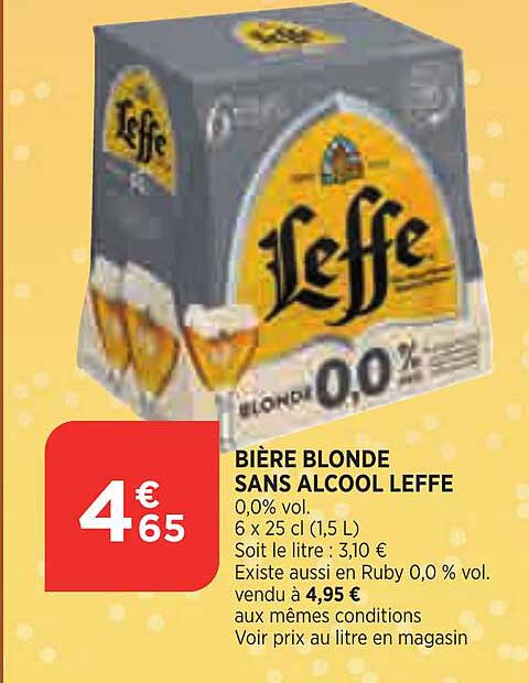 Bière Blonde Sans Alcool Leffe