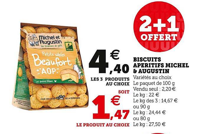 Biscuits Apéritifs Michel & Augustin