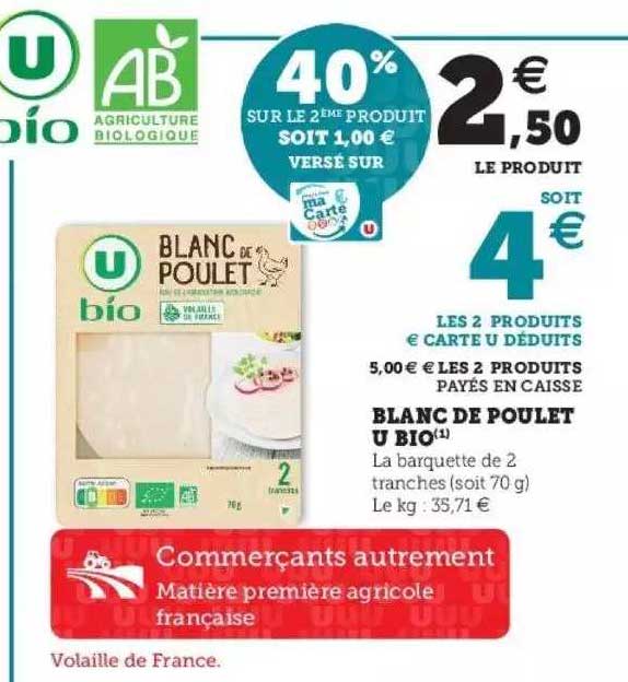 Blanc De Poulet U Bio