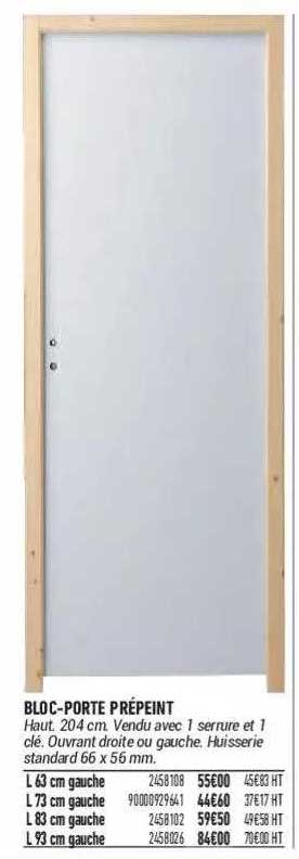 bloc-porte prépeint