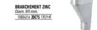 branchement zinc