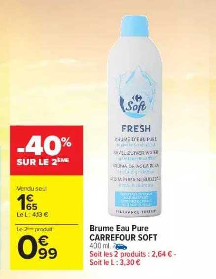 brume eau pure carrefour soft