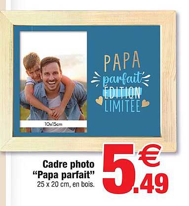cadre photo "papa parfait"