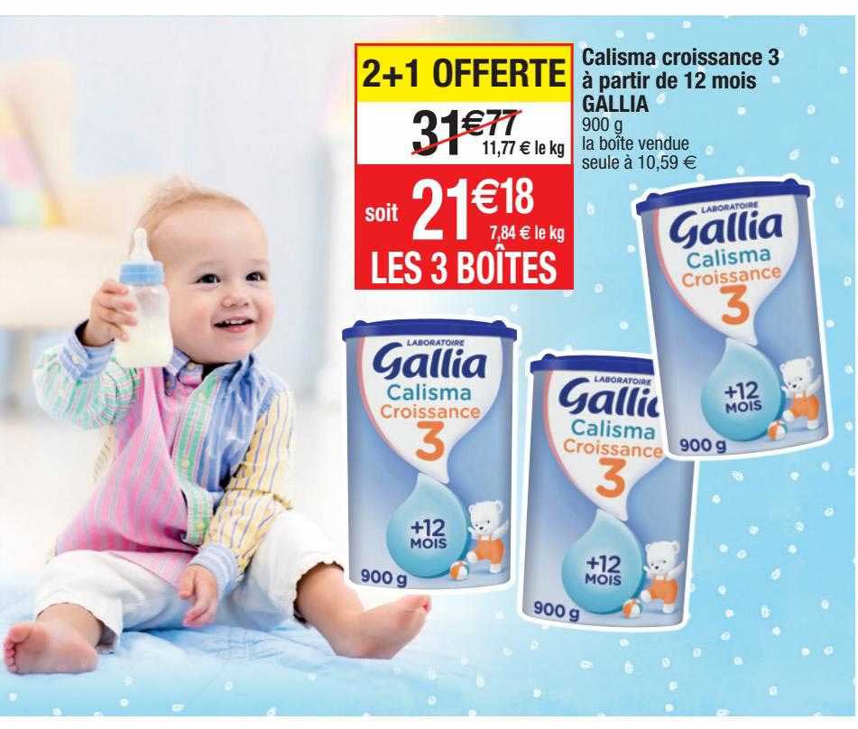 calisma croissance 3 à partir de 12 mois gallia