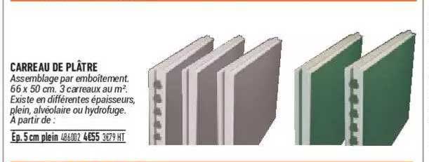 carreau de plâtre