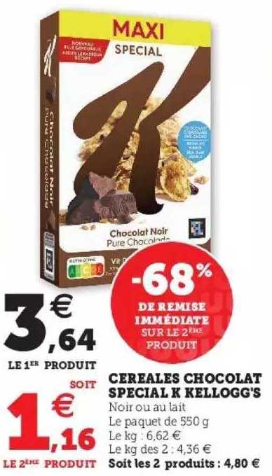 Céréales Chocolat Spécial K Kellogg's