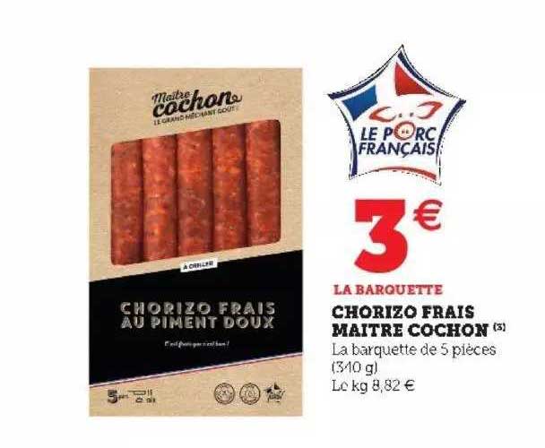 chorizo frais maître cochon