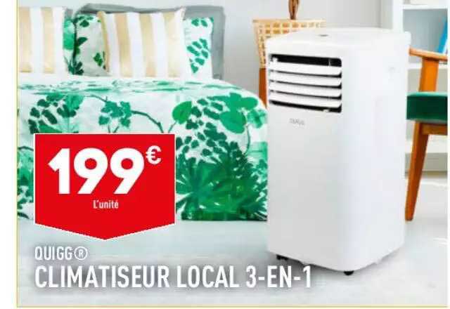 climatiseur local 3-in-1 quigg