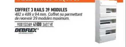 coffret 3 rails 39 modules debflex
