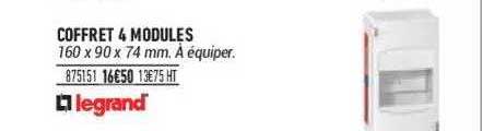 coffret 4 modules legrand