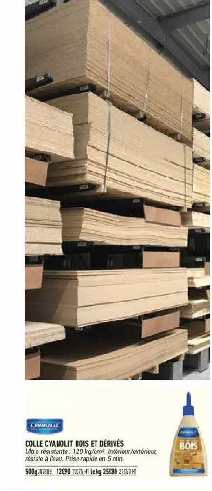 Colle Cyanolit Bois Et Dérivés