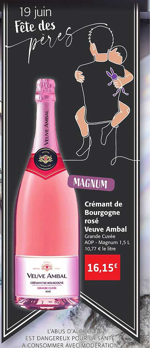 crémant de bourgogne rosé veuve ambal