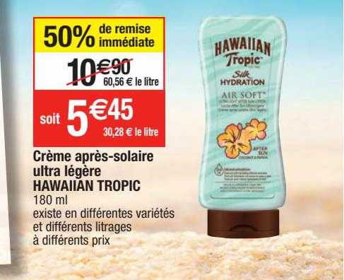 Crème Après-solaire Ultra Légère Hawaiian Tropic