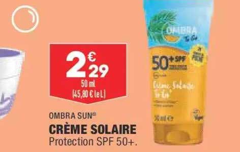 crème solaire ombra sun