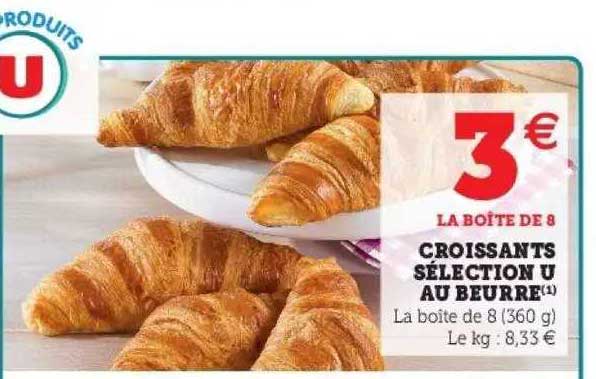 Croissants Sélecton U Au Beurre